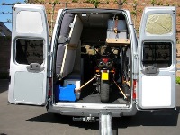 Ford Transit Stealth Camper Rear Doors